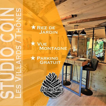 Studio Du Coin - Vue Montagne, Au Calme, Terrasse - Aravistour Apartment Les Villards-sur-Thones Ngoại thất bức ảnh